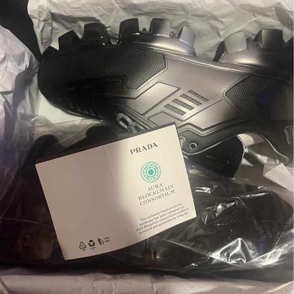 BRAND NEW PRADA CLOUD BUST SILVER AND BLACK - Picture 3 of 14